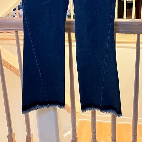SEE BY CHLOE Flare Blue Denim Jeans in Shady Cobalt 27 - Picture 9 of 16